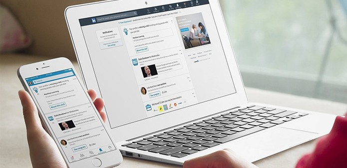 Com o LinkedIn é possível montar um currículo de forma rápida (Foto: Divulgação/LinkedIn) Com o LinkedIn é possível montar um currículo de forma rápida (Foto: Divulgação/LinkedIn)