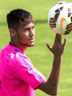 Neymar Treino Barcelona (Foto: Agência EFE)
