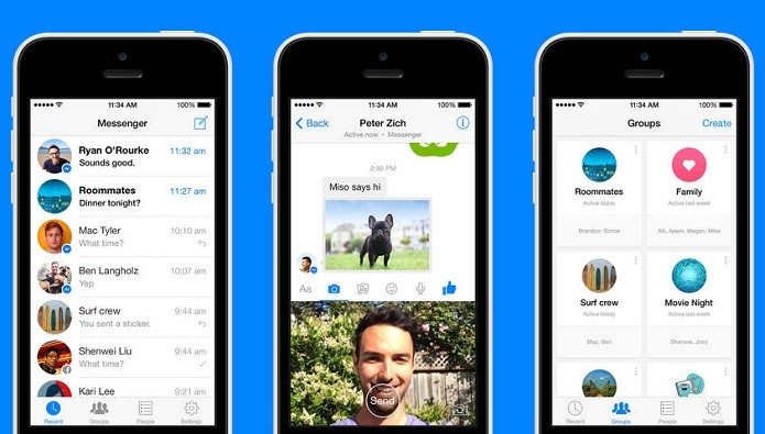 Facebook Messenger agora permite enviar arquivos na tela de bate papo (Foto: Divulgação/AppStore)