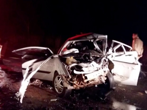 Duas pessoas morrem em acidente na BR-463 em Ponta Porã (MS) (Foto: Reprodução/TV Morena)