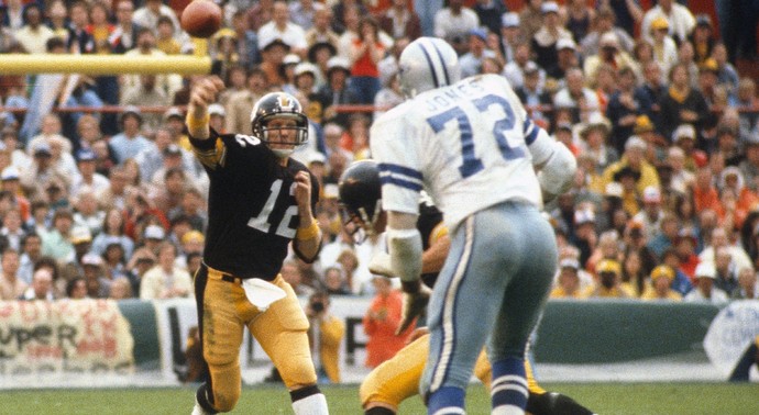 QB Terry Bradshaw Pittsburgh Steelers NFL (Foto: Focus on Sport / Getty Images)