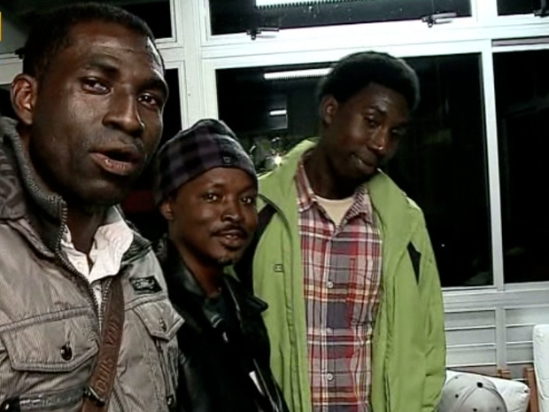 Imigrantes ganeses buscam emprego em Caxias do Sul, na serra gaúcha (Foto: Reprodução/RBS TV)