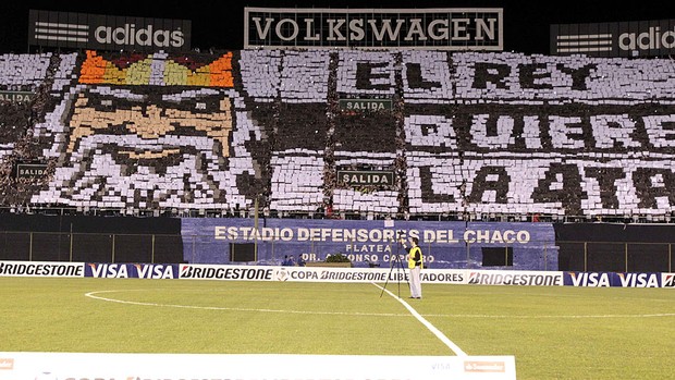 torcida Olimpia Libertadores decisão jogo Atlético-MG (Foto: EFE)