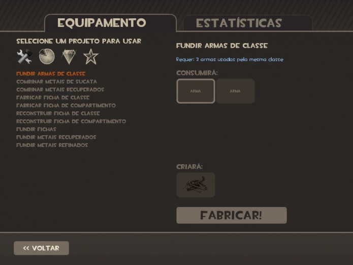 São necessários dois itens para criar Metal Sucata (Foto: Reprodução/Paulo Vasconcellos)