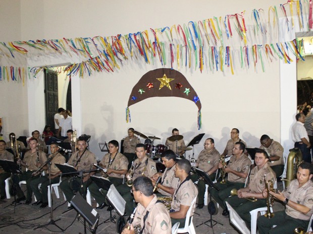 Banda de música do 25 BC (Foto: Gil Oliveira)