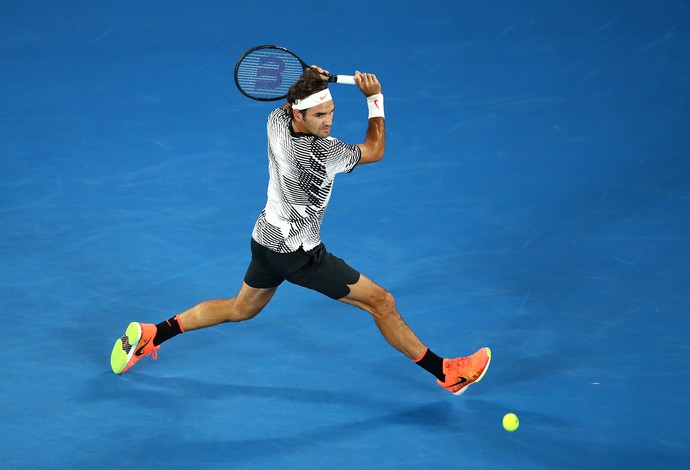Roger Federer retornou aos Grand Slams após seis afastado para tratar lesão no joelho - Aberto da Austrália tênis (Foto: Cameron Spencer/Getty Image)