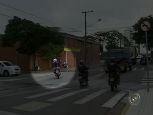 Itapetininga registra quatro acidentes de moto por dia (Foto: Reprodução/TV TEM)