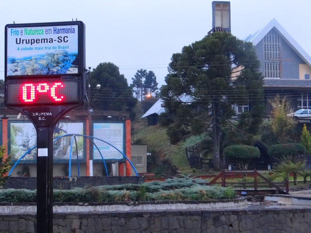 Temperaturas ficam baixas durante o fim de semana em SC (Foto: Mar&iacute;lia Oliveira/Divulga&ccedil;&atilde;o)