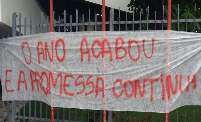 Protesto Gávea Flamengo (Foto: Vivi Mariano)