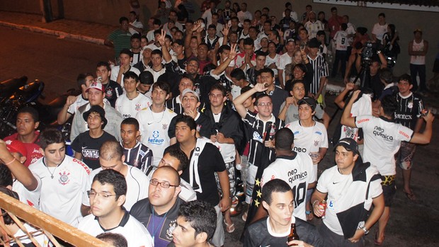 torcida do Corinthians, em João Pessoa, na Paraíba (Foto: Larissa Keren)