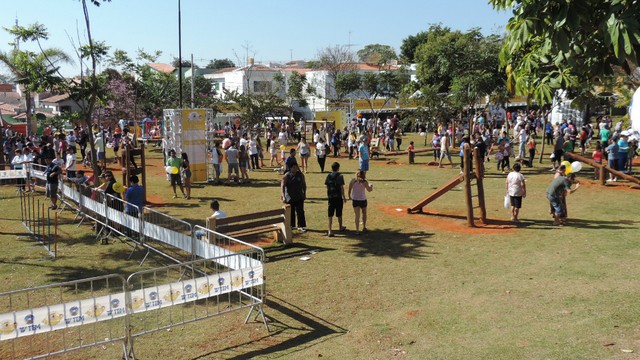 Evento é realizado na Praça Ayrton Senna (Foto: Caio Gomes Silveira / G1)