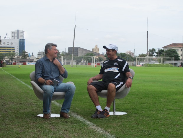 Cleber e Muricy Esporte Espetacular (Foto: Fernando Prandi / GLOBOESPORTE.COM)