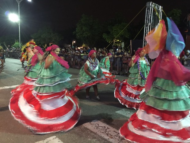 Enredo da Fusão do Samba, de Joinville, é sobre o circo (Foto: Kleber Pizzamiglio/RBS TV)