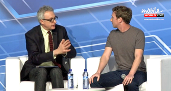 Zuckerberg não perdeu a esportiva nem quando perguntado sobre o Snapchat (Foto: Reprodução / MWC) Zuckerberg não perdeu a esportiva nem quando perguntado sobre o Snapchat (Foto: Reprodução / MWC)