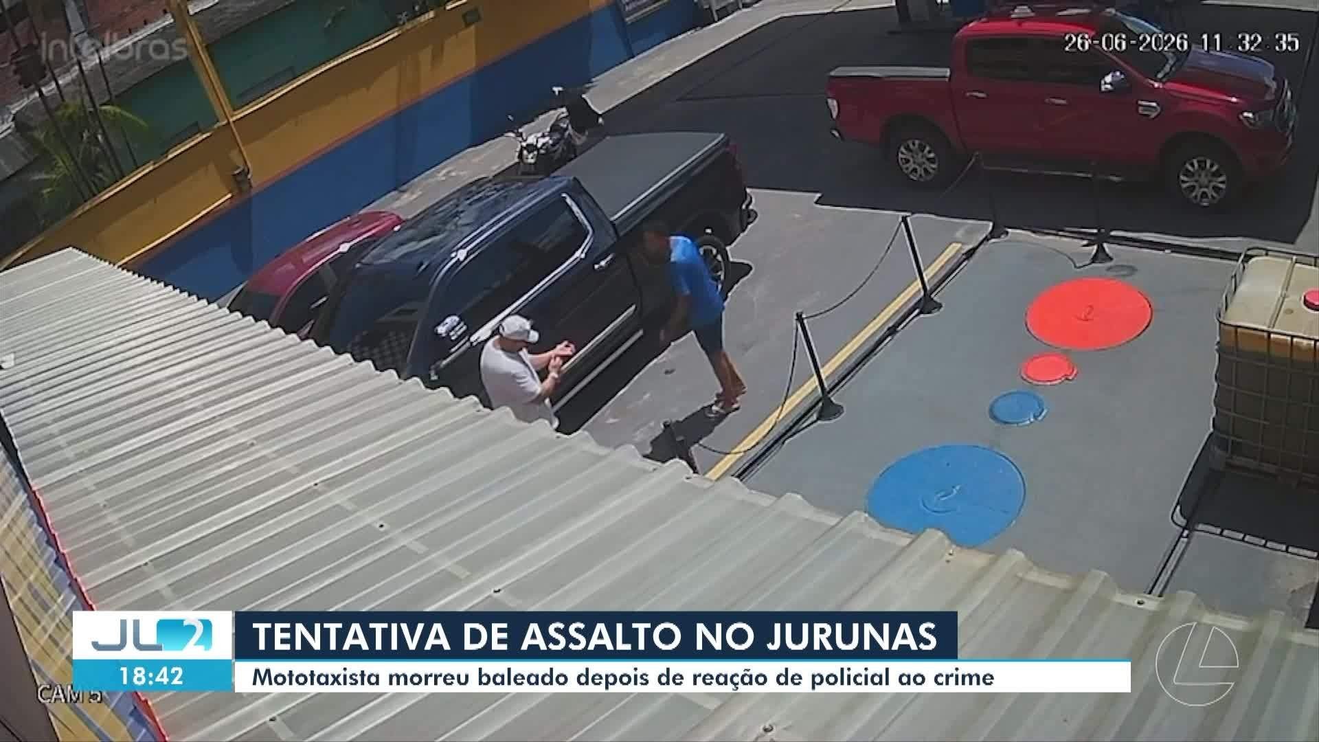 Tentativa de assalto no Jurunas termina com morte de mototaxista após reação de policial​‌​