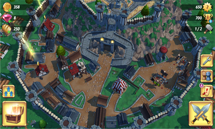 Royal Revolt 2 é a continuação do famoso game medieval para Windows Phone (Foto: Divulgação/Windows Phone Store)