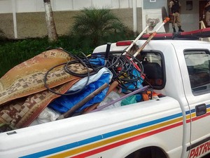 Material foi recuperado pela PM (Foto: PM/Divulgação)