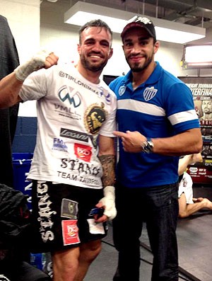 Ricardo Tirloni e Thiago Tavares lutadores MMA (Foto: Reprodução / Twitter)