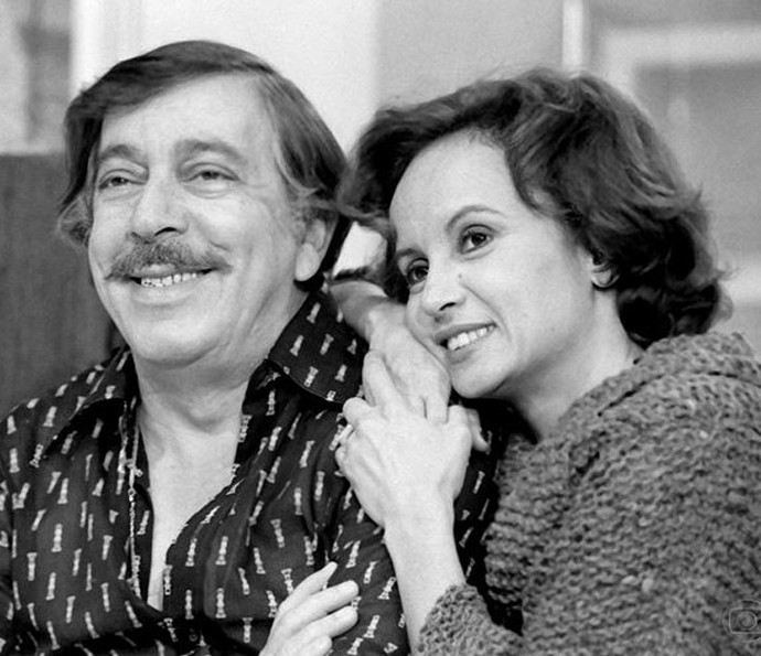 Joana Fomm ao lado de José Lewgoy, em Dancin'Days (1978) (Foto: Memória Globo)