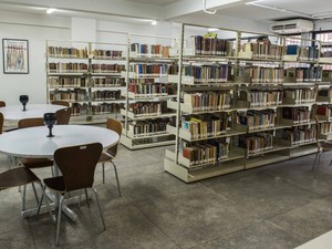 A Biblioteca Municipal Adelpho Poli Monjardim também preserva a cultura capixaba (Foto: Divulgação)
