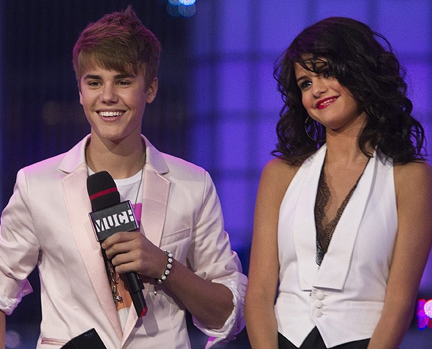 Justin Bieber e Selena Gomez (Foto: AP)