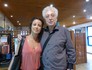 Aguinaldo Silva e Andreia Horta se encontram nos bastidores de Império (Foto: Império / TV Globo)