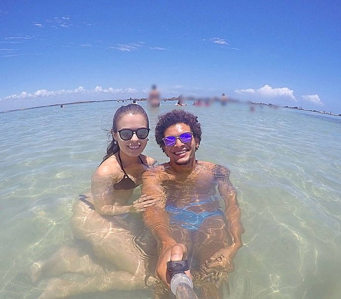 Na Bahia, descanso e muitas fotos nas praias do estado nordestino (Foto: Arquivo pessoal)