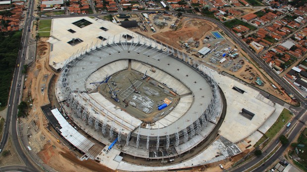 Castelão em obras (Foto: Divulgação/Secopa-CE)