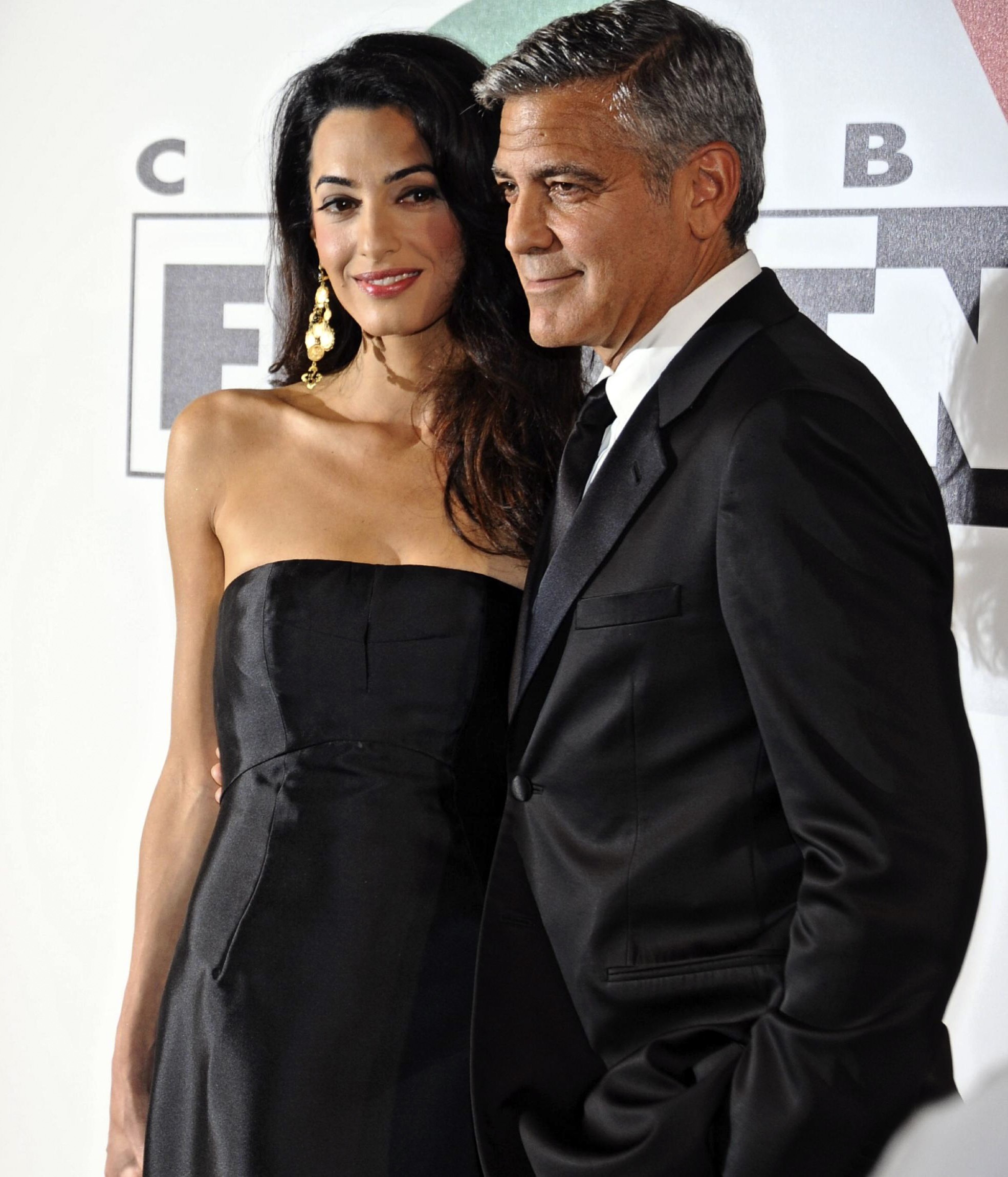 George Clooney e Amal Alamuddin (Foto: The Grosby Group)