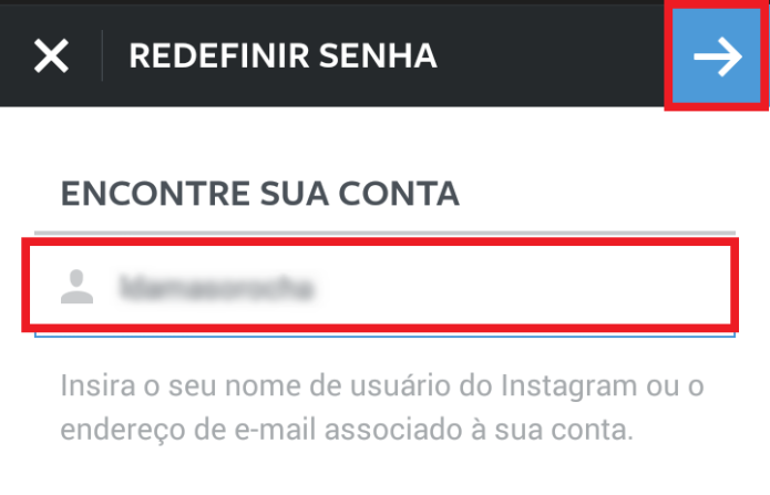 Inserindo o endereço do e-mail paa recuperar a senha (Foto: Reprodução/Lívia Dâmaso)