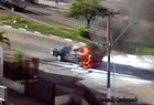 Carro explode e empresária sai ilesa 'por sorte' (Thais Sena)