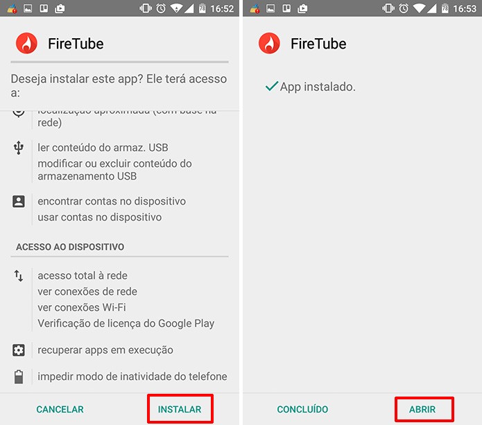 Instale o FireTube para assistir vídeos do YouTube em segundo plano (Foto: Reprodução/Elson de Souza)
