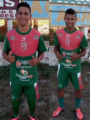 Matheus e Jhonatan, novos atletas do Lagarto (Foto: Divulgação/Lagarto FC)