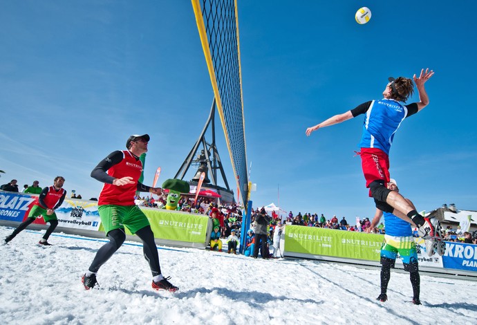 Kronplatz volei na neve (Foto: Divulgação)