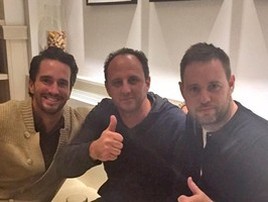 Em cursos na Europa, Ceni aparece com ex-assistentes do Tricolor (Twitter)