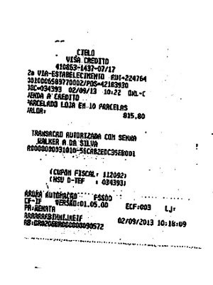 Bomba d'água foi comprada em cartão de crédito no nome do preso Walker Araújo (Foto: Reprodução/Ministério Público)