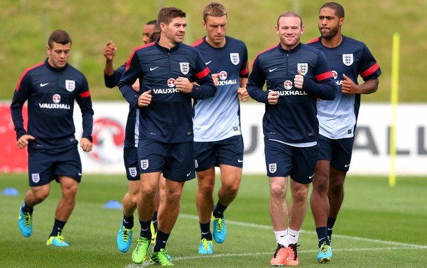 Gerrard e Rooney Inglaterra (Foto: Getty Images)
