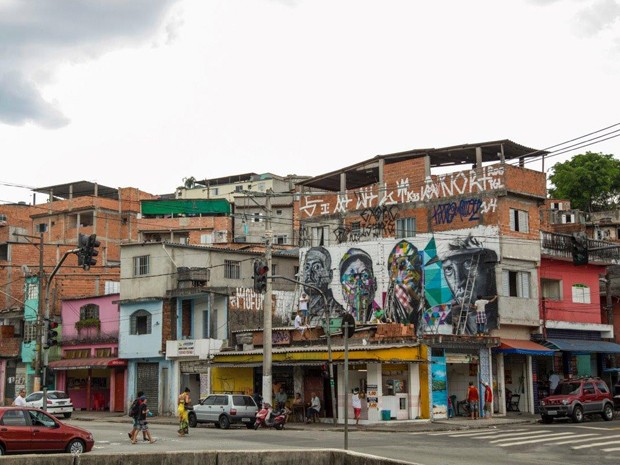 G1 Artista retrata'Racionais' para os 460 anos de SP em mural na Zona Sul notícias em S u00e3o Paulo Artesanato Nordeste Brasileiro ~ G1 Artista retrata'Racionais' para os 460 anos de SP em mural na Zona Sul notícias em S u00e3o Paulo