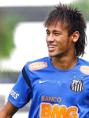 Neymar no treino do Santos (Foto: Ricardo Saibun / Divulgação Santos FC)