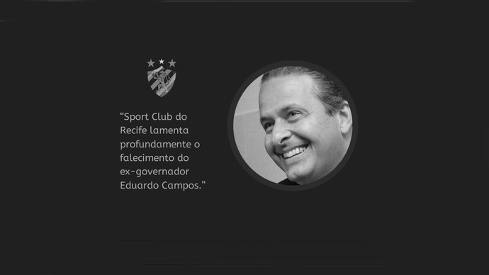 Sport-PE clube lamenta a morte de Eduardo Campos (Foto: Reprodução / Site Oficial do Sport-PE)