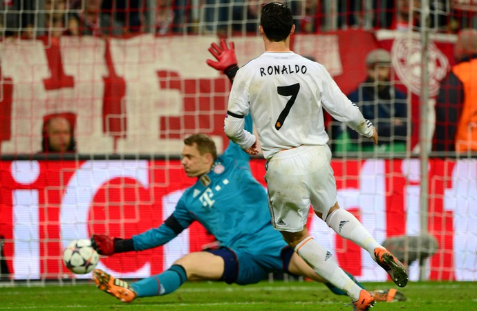 Cristiano Ronaldo Bayern de Munique x Real Madrid (Foto: AFP)