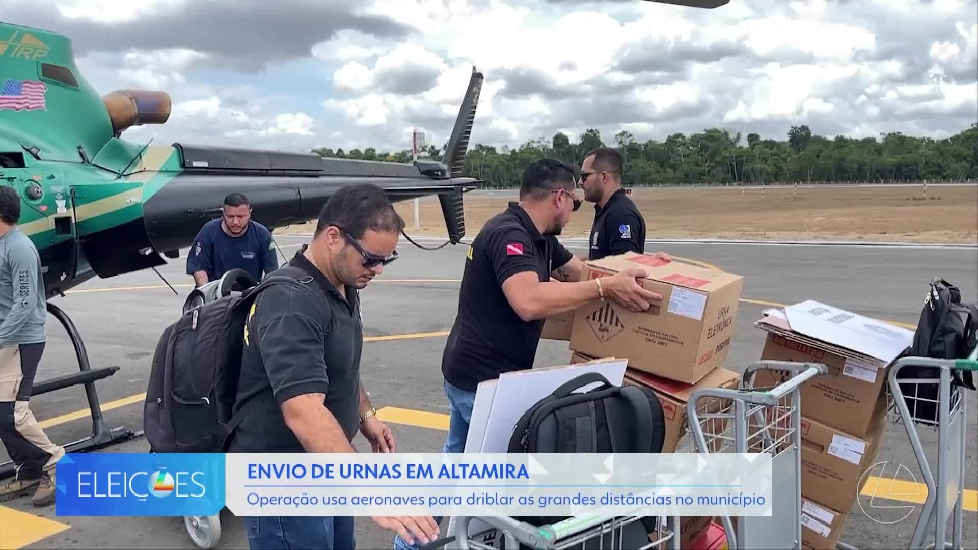 Logística aérea garante transporte de urnas eletrônicas em Altamira​‌​