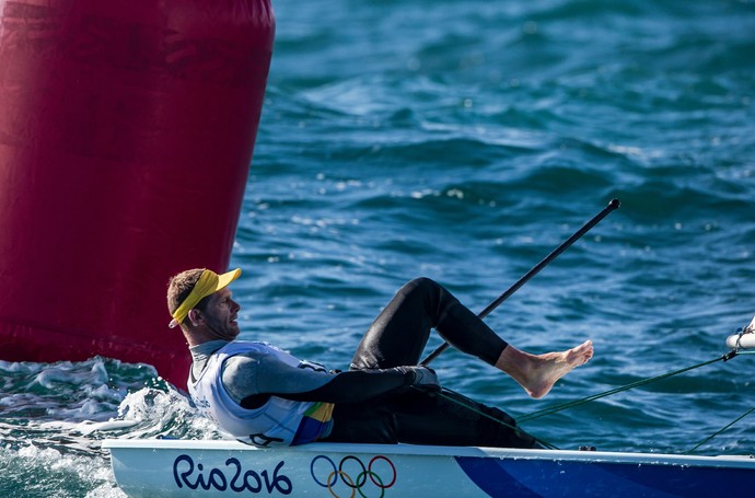 Em dia ruim, Scheidt dá adeus ao ouro, mas ainda briga pelo bronze (Foto: Energy/World Sailing) Em dia ruim, Scheidt dá adeus ao ouro, mas ainda briga pelo bronze (Foto: Energy/World Sailing)