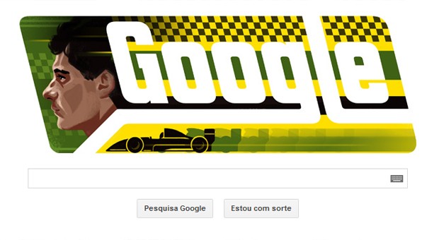 Doodle do Google homenageia Ayrton Senna (Foto: Reprodução/Google)