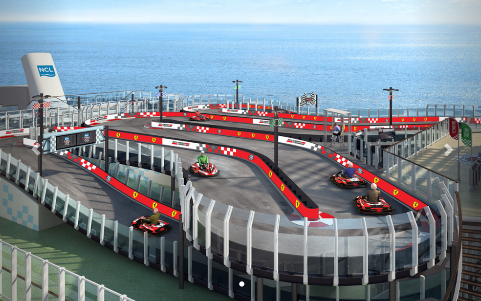 Pista de kart com tema Ferrari (Foto: Divulgação)