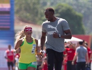 Usain Bolt Terezinha Guilhermina Rio de Janeiro (Foto: Luciano Belford / Agência Estado)