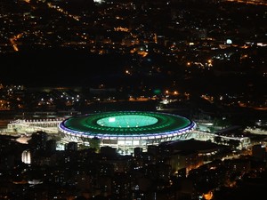 Maracanã iluminado após reforma (Foto: Marcos Estrella/TV Globo)