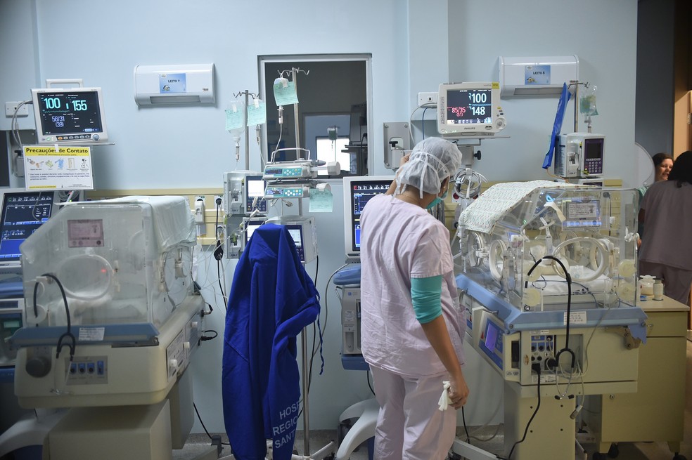 Centro obstétrico do Hospital Regional de Santa Maria, no DF (Foto: Andre Borges/GDF/Divulgação)
