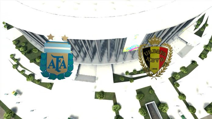 Simulação Copa do Mundo Fifa 2014: Argentina x Bélgica (Foto: Reprodução/Murilo Molina)