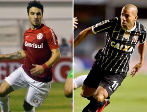 Montagem Scocco e Emerson Sheik Internacional x Corinthians (Foto: Editoria de Arte / Globoesporte.com)